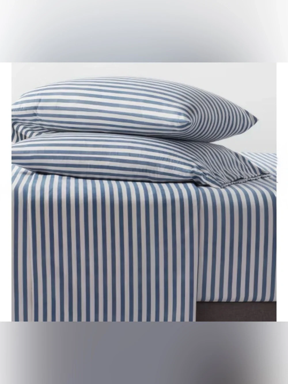 Room Essentials Blue and White Striped Microfiber Sheet Set Twin Twin XLT